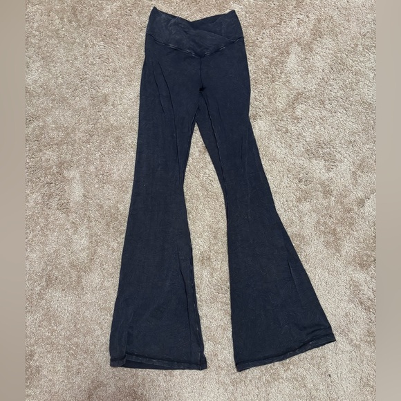 aerie Pants - Acid Washed Flare Leggings